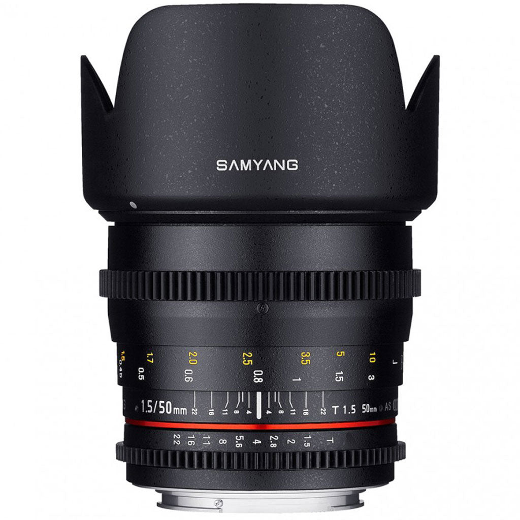 Samyang 50mm T1,5 AS UMC VDSLR + adattatore Sony E