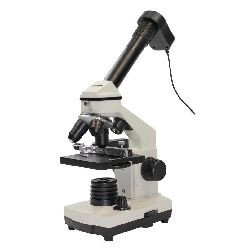 Omegon Microscopio Kit per microscopia . MonoView 1200x. fotocamera. attrezzatura standard di microscopia. attrezzatura per la preparazione di campioni.