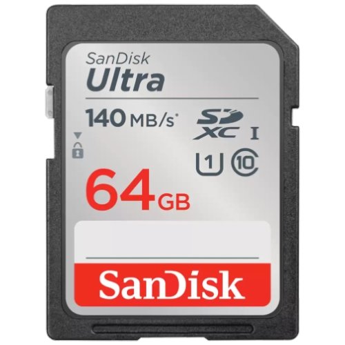 SanDisk SDXC Ultra 64GB 140mb/s C10 UHS-I