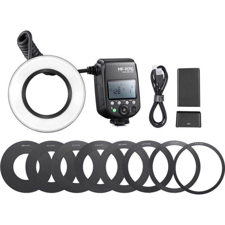 Godox mf R76 flash macro non TTL compatibile con tutte le fotocamere