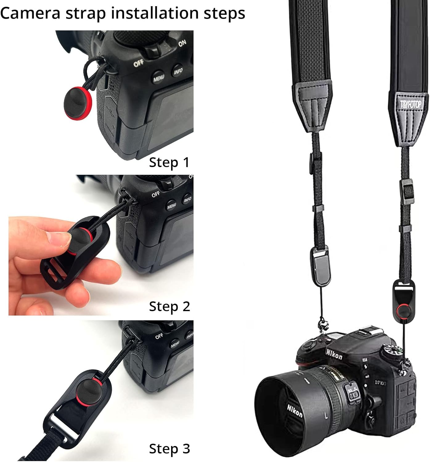 Macchina Fotografica Cinghia Reflex Sgancio Rapido Take Pezzi