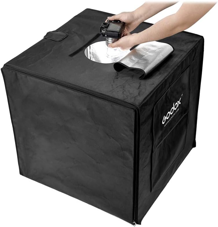 Godox lst80 Cubo Light 80x80cm Light Box LED Per Fotografia Still Life - vista laterale prodotto