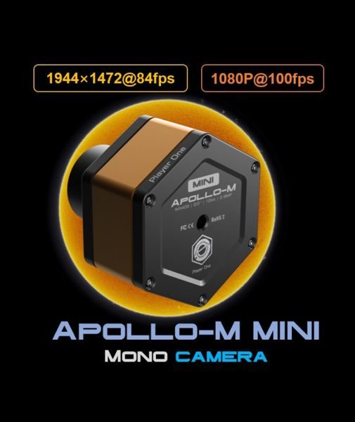 Camera solare Player One Astronomy Apollo-M MINI USB3.0 monocromatica (IMX429)