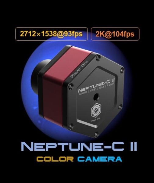 Camera planetaria Player One Astronomy Neptune-C II USB3.0 Colore (IMX464)