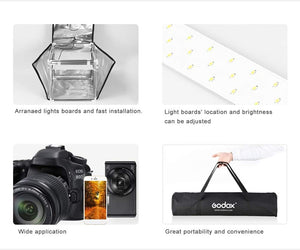 Godox lst80 Cubo Light 80x80cm Light Box LED Per Fotografia Still Life - dettaglio confezione prodotto