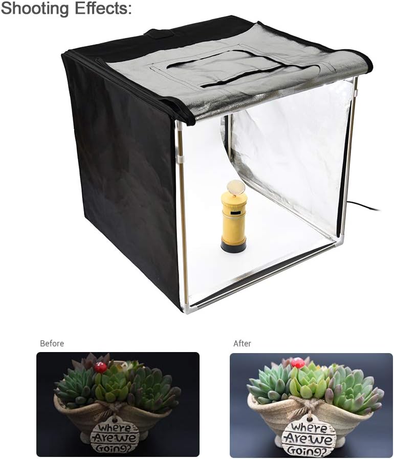 Godox lst80 Cubo Light 80x80cm Light Box LED Per Fotografia Still Life - vista ravvicinata prodotto
