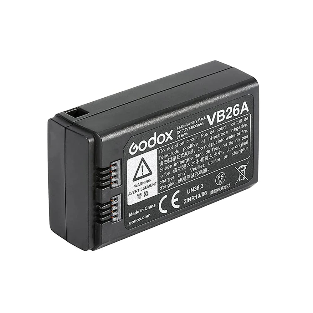 Godox VB26A Batteria Ricaricabile per Flash V1 V860III – Alta Capacità Li-Ion
