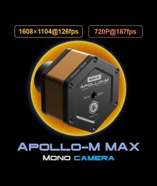 Camera solare Player One Astronomy Apollo-M Max monocromatica (IMX432)