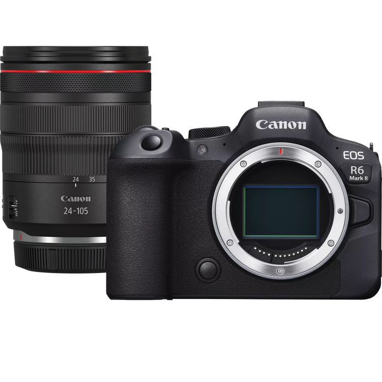 Canon EOS R6 Mark II + RF 24-105 mm F4 L IS USM mirrorless full frame Serie L professionale