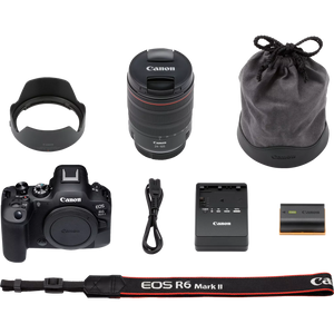 Canon EOS R6 Mark II + RF 24-105 mm F4 L IS USM mirrorless full frame Serie L professionale