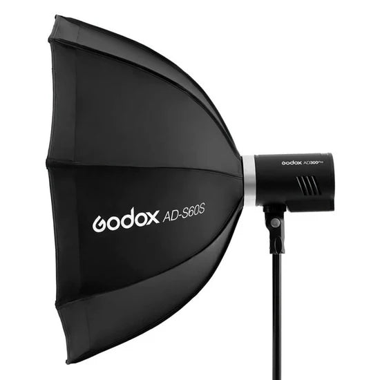 Softbox parabolico Godox AD-S65S / AD-S85S con attacco Bowens, interno silver, griglia e doppio diffusore