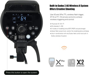 Godox DP1000III-V Flash Professionale da Studio 1000Ws con LED di modellazione e sistema radio 2.4G