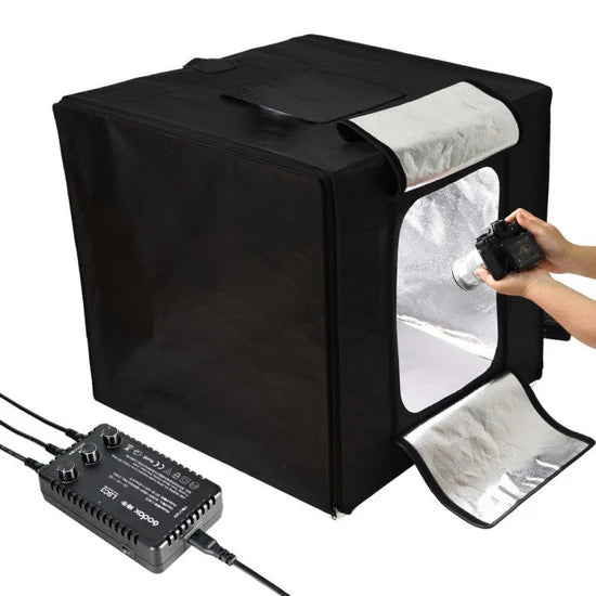 Box fotografico Godox LST60 LED 60×60 cm con temperatura colore regolabile per fotografia di prodotto