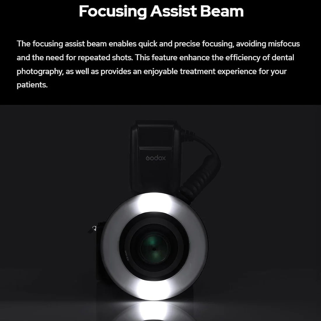 Godox MF-R76S+ Flash Macro Dentale TTL per Sony – Illuminatore Anulare Professionale con Batteria Ricaricabile