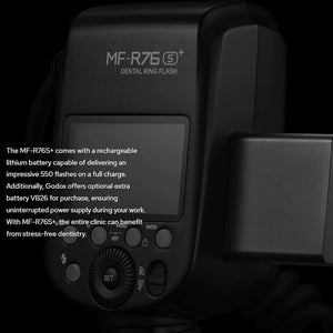 Godox MF-R76S+ Flash Macro Dentale TTL per Sony – Illuminatore Anulare Professionale con Batteria Ricaricabile
