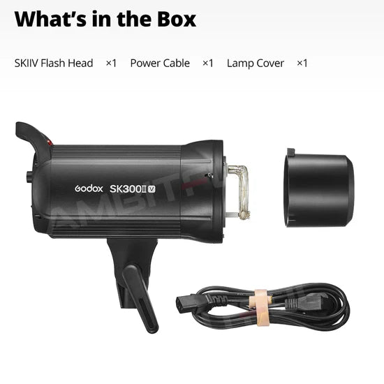 Godox SK300II-V LED flash da studio 300W con luce pilota e sistema wireless