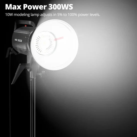 Godox SK300II-V LED flash da studio 300W con luce pilota e sistema wireless