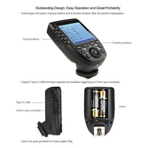 Godox XPro-C trasmettitore trigger E-TTL II 2.4GHz per Canon EOS