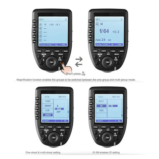 Godox XPro-C trasmettitore trigger E-TTL II 2.4GHz per Canon EOS