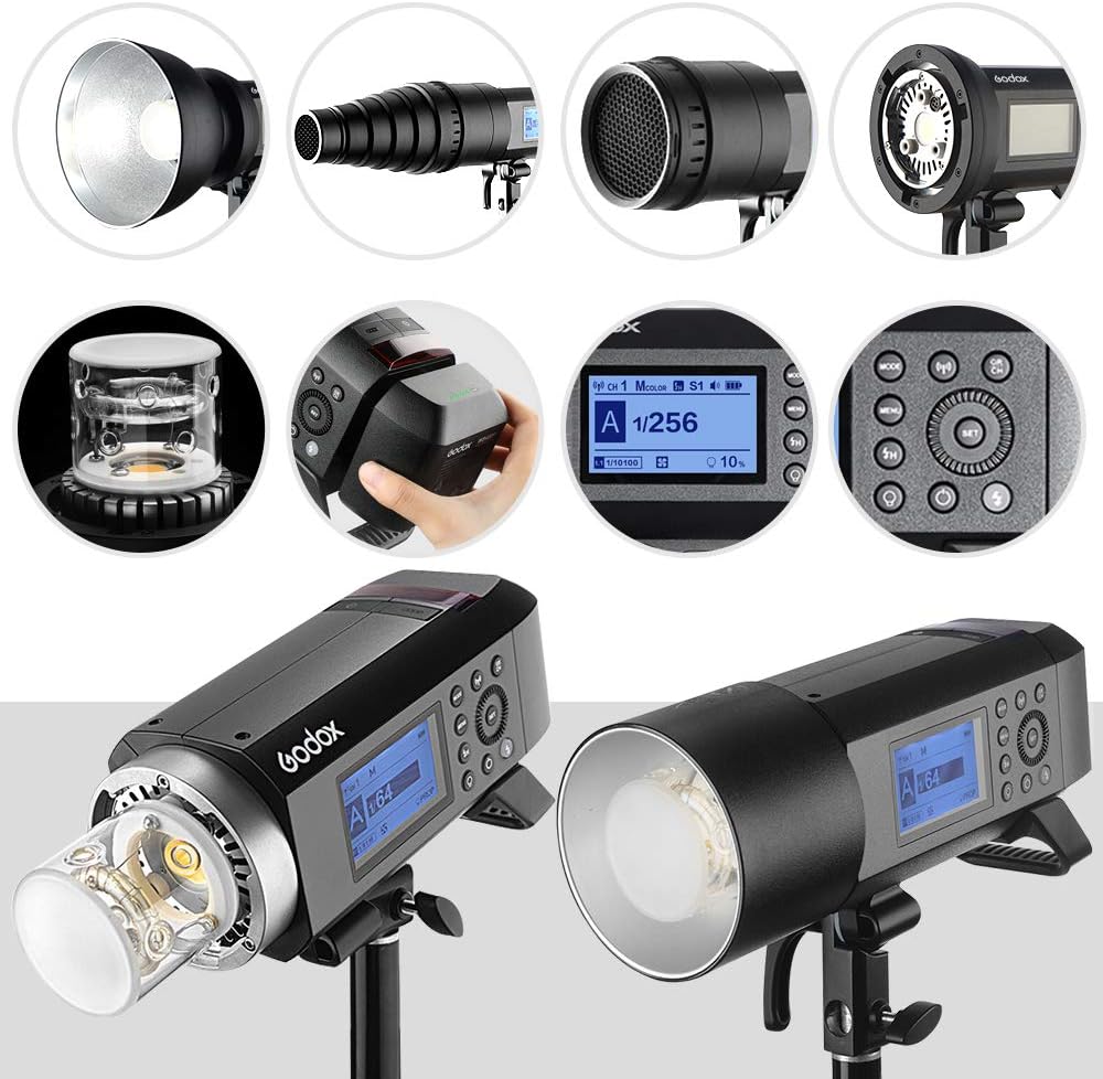 Godox AD400Pro – 400Ws TTL HSS 1/8000s, Temperatura Colore 5600K