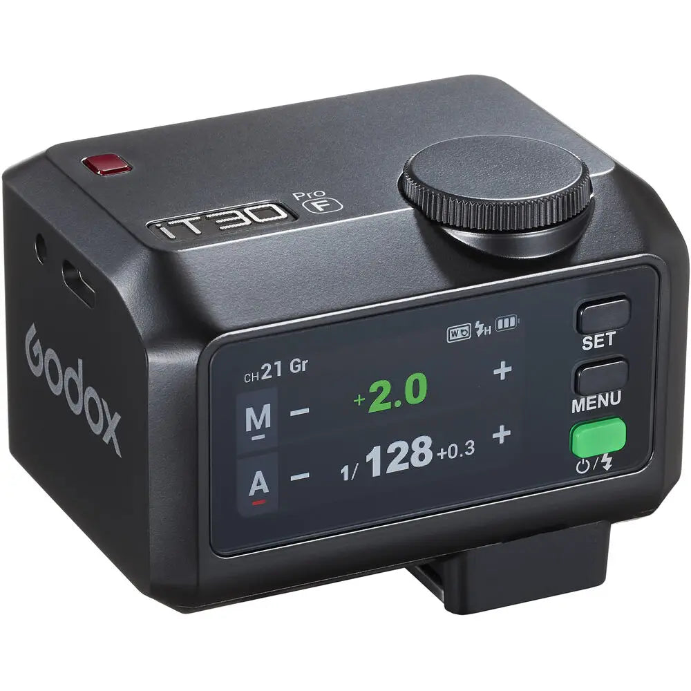 Godox iT30Pro flash tascabile TTL con touchscreen 2.8", radio 2.4GHz, compatibile C/N/S/F/O