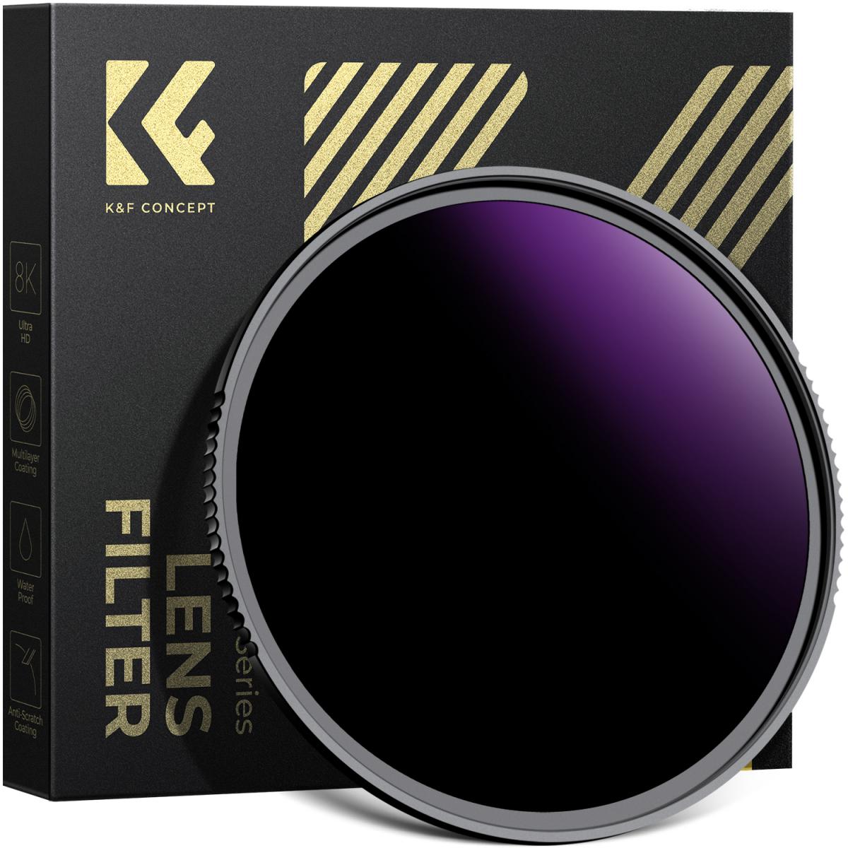 K&F Concept Nano-Xcel Filtro ND1000000 20 Stop per Eclissi - 77 mm