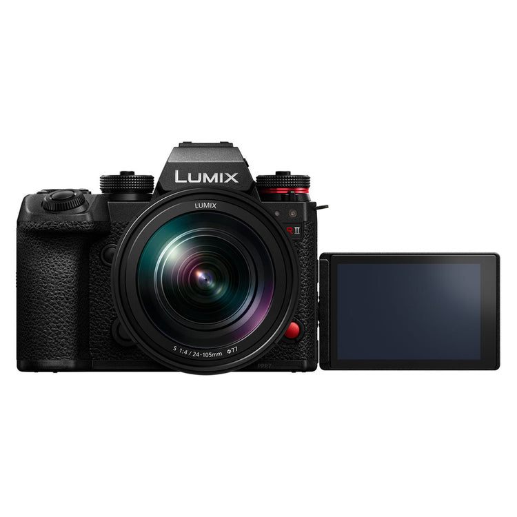 Panasonic Lumix S1R MII con obiettivo Lumix S 24–105mm F4 Macro O.I.S. mirrorless full frame 44 MP L-Mount 8K