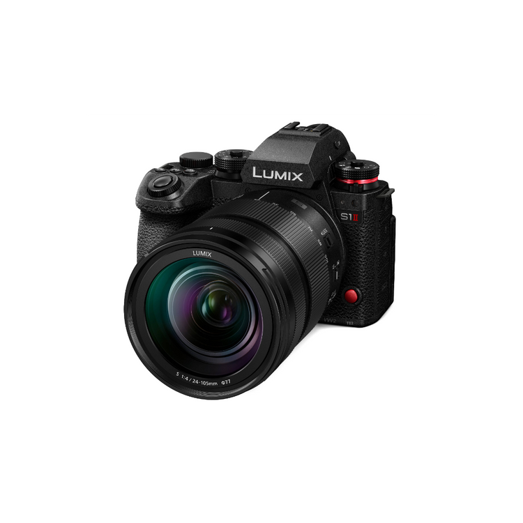 Panasonic Lumix S1 MII con obiettivo Lumix S 24–105 mm F4 Macro O.I.S. mirrorless full frame L-Mount 24 MP 6K