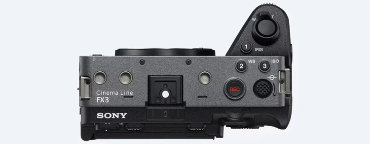 Sony FX3A Full-Frame Cinema Line Body – videocamera professionale 4K 120p con maniglia XLR per audio avanzato