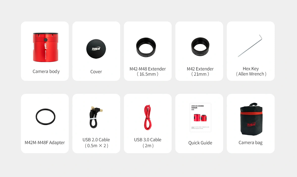 ZWO ASI2600MM-P25 camera monocromatica CMOS 25 MP raffreddata