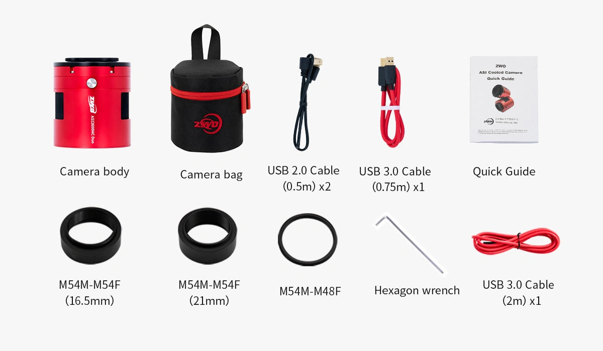 ZWO ASI2600MM Duo fotocamera astronomica monocromatica APS-C