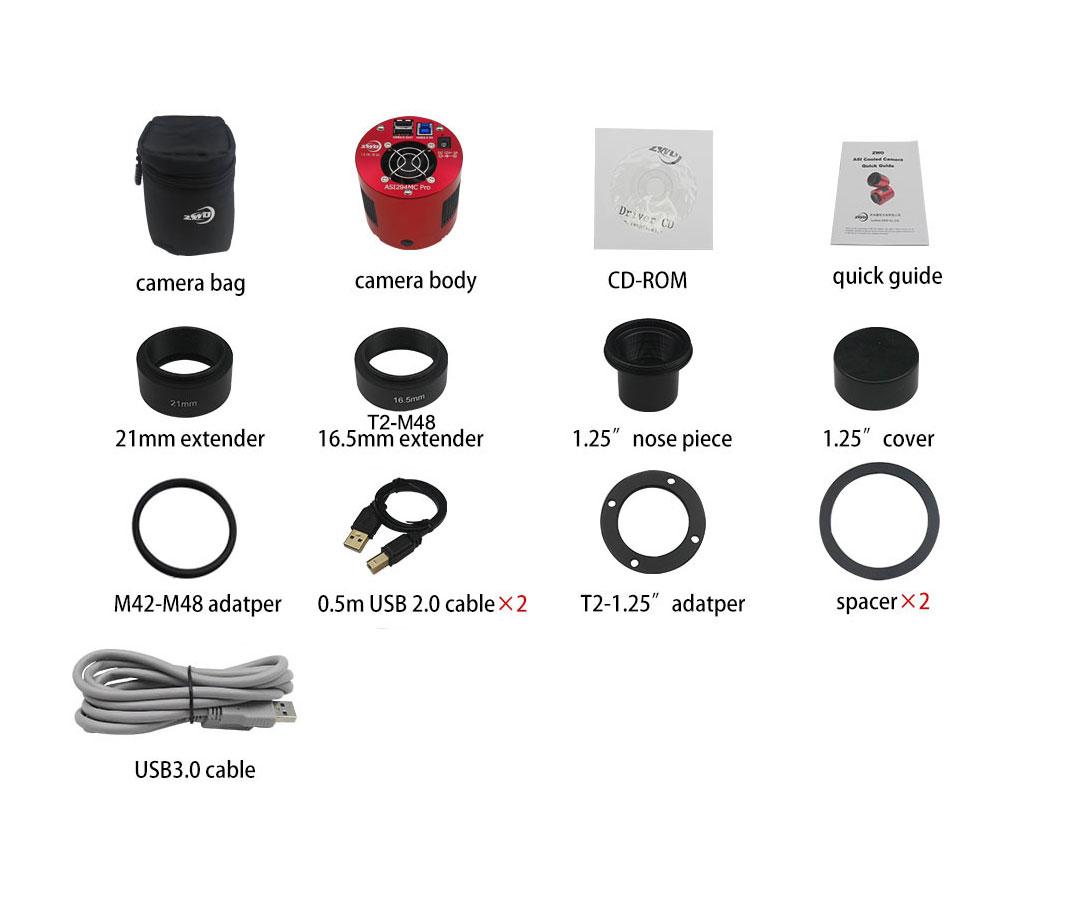 ZWO ASI294MC Pro fotocamera astronomica a colori