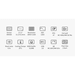 ZWO ASI585MM Pro fotocamera astronomica monocromatica