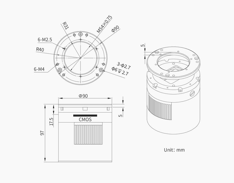 Camera raffreddata per astrofotografia ZWO ASI6200MM P25
