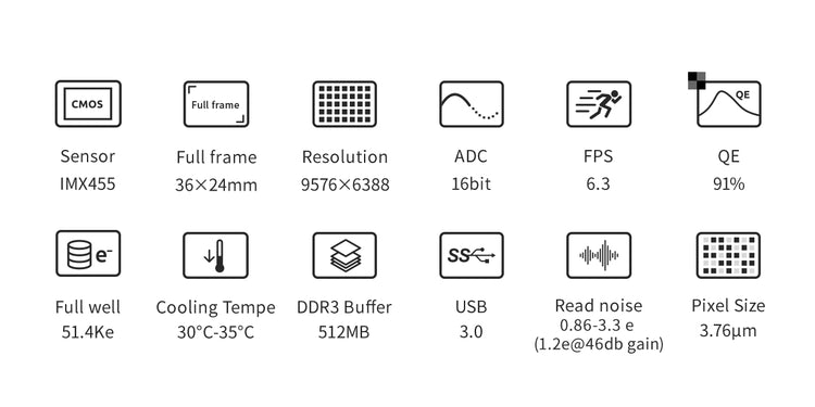 Camera raffreddata per astrofotografia ZWO ASI6200MM P25
