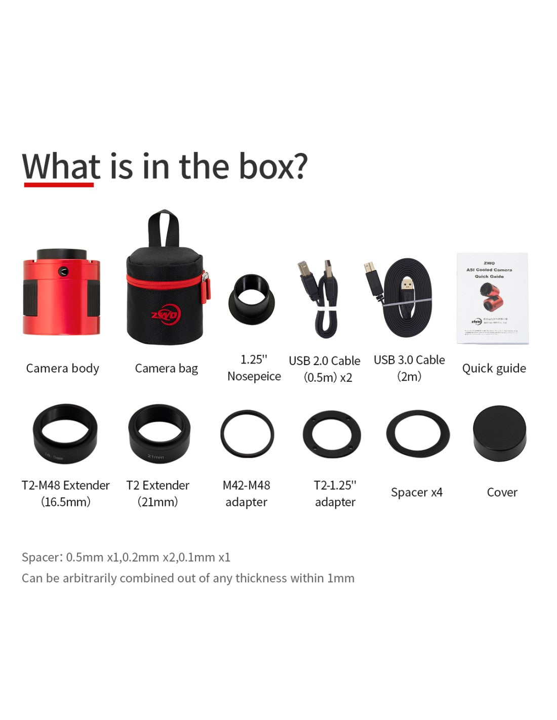 ZWO ASI991MM-P camera astronomica NIR SWIR con sensore InGaAs