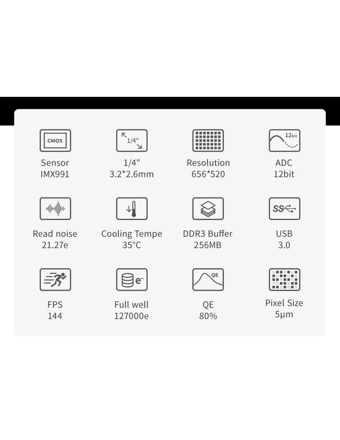 ZWO ASI991MM-P camera astronomica NIR SWIR con sensore InGaAs