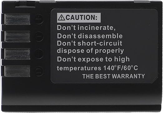 EXTENSILO batteria compatibile con Panasonic Lumix DC-S5, DC-S5K, G9, GH5, GH5S fotocamera digitale DSLR (2250mAh, 7,2V, Li-Ion)