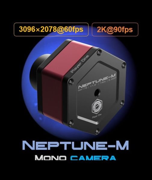 Camera planetaria Player One Astronomy Neptune-M USB3.0 Mono (IMX178)