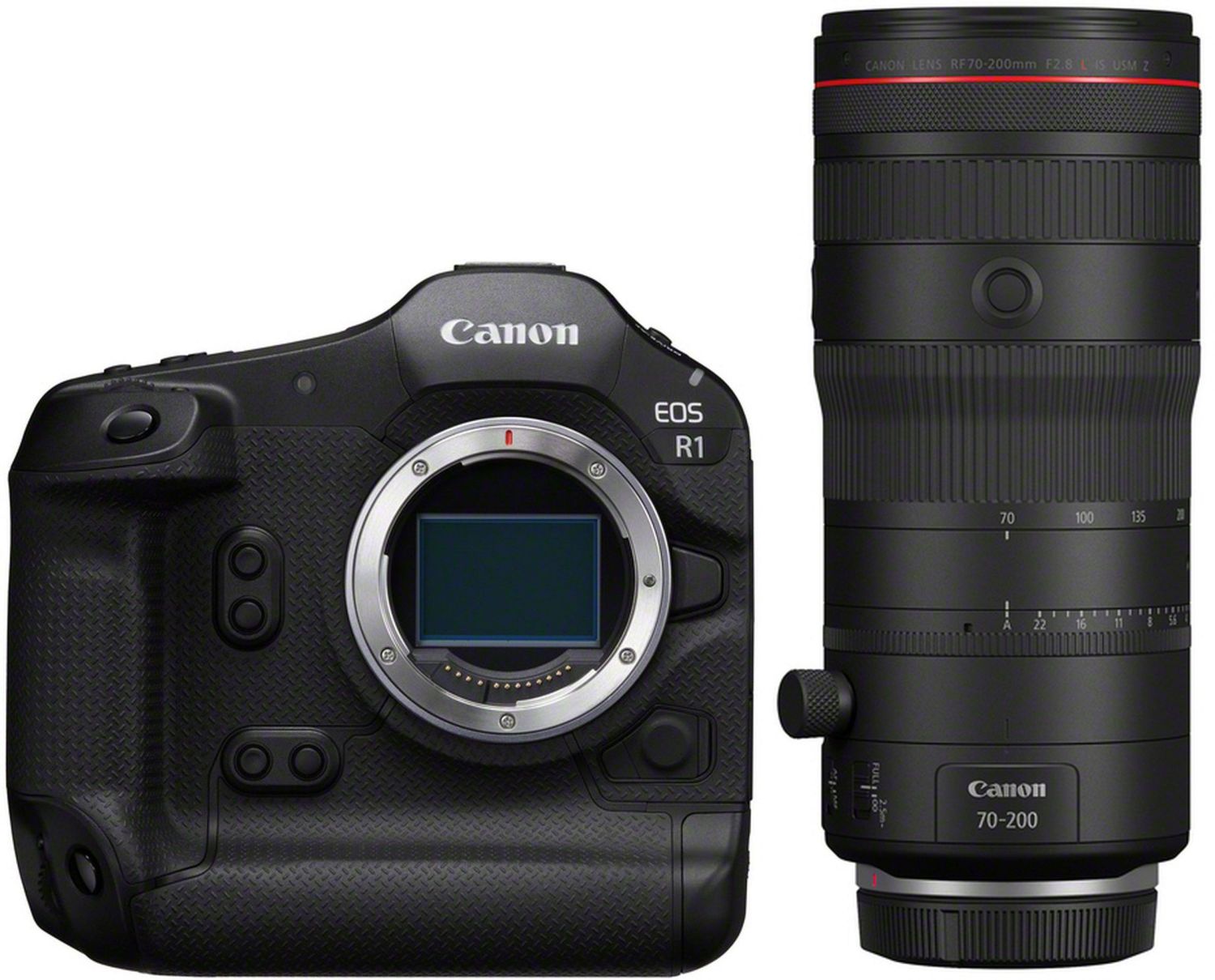 Canon EOS R1 + RF 70-200mm f/2.8 L IS USM Z black | Teleobiettivo Zoom per Canon RF