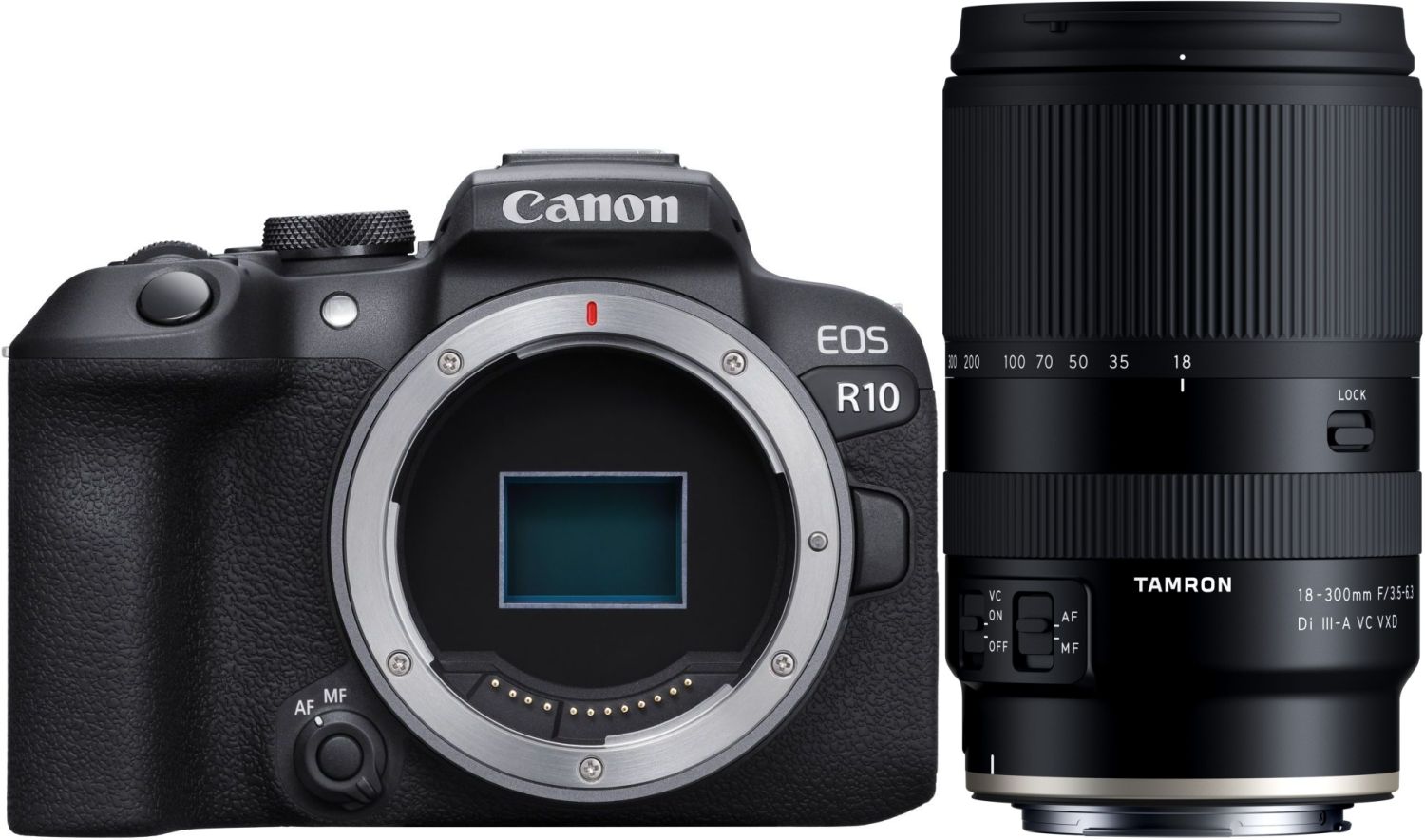 Canon EOS R10 + Tamron 18-300mm f/3.5-6.3 Di III -A | Teleobiettivo Zoom per Canon EOS R