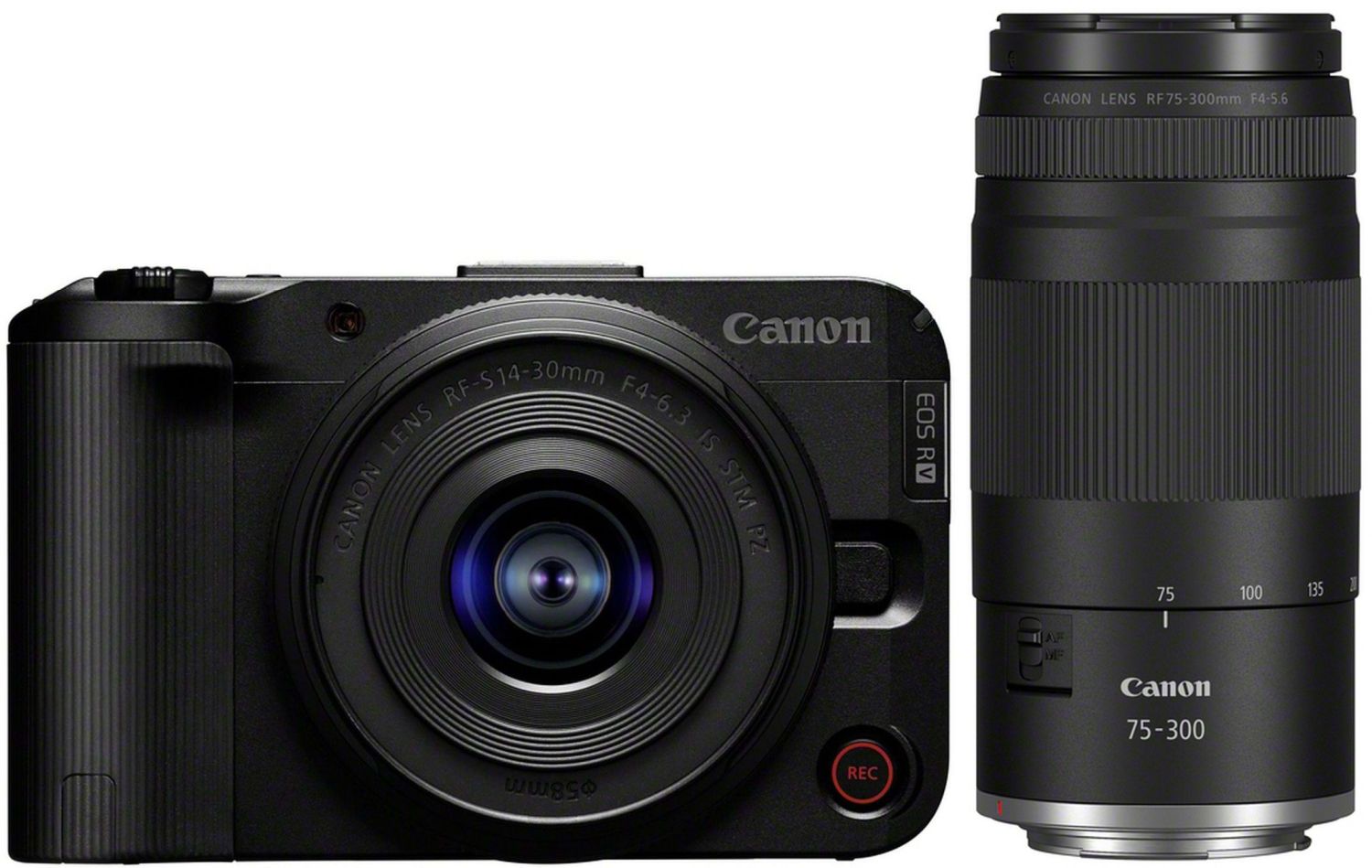 Canon EOS R50V + 14-30mm f/4.0-6.3 PZ Kit + RF 75-300mm f/4.0-5.6 | Teleobiettivo Zoom per Canon RF