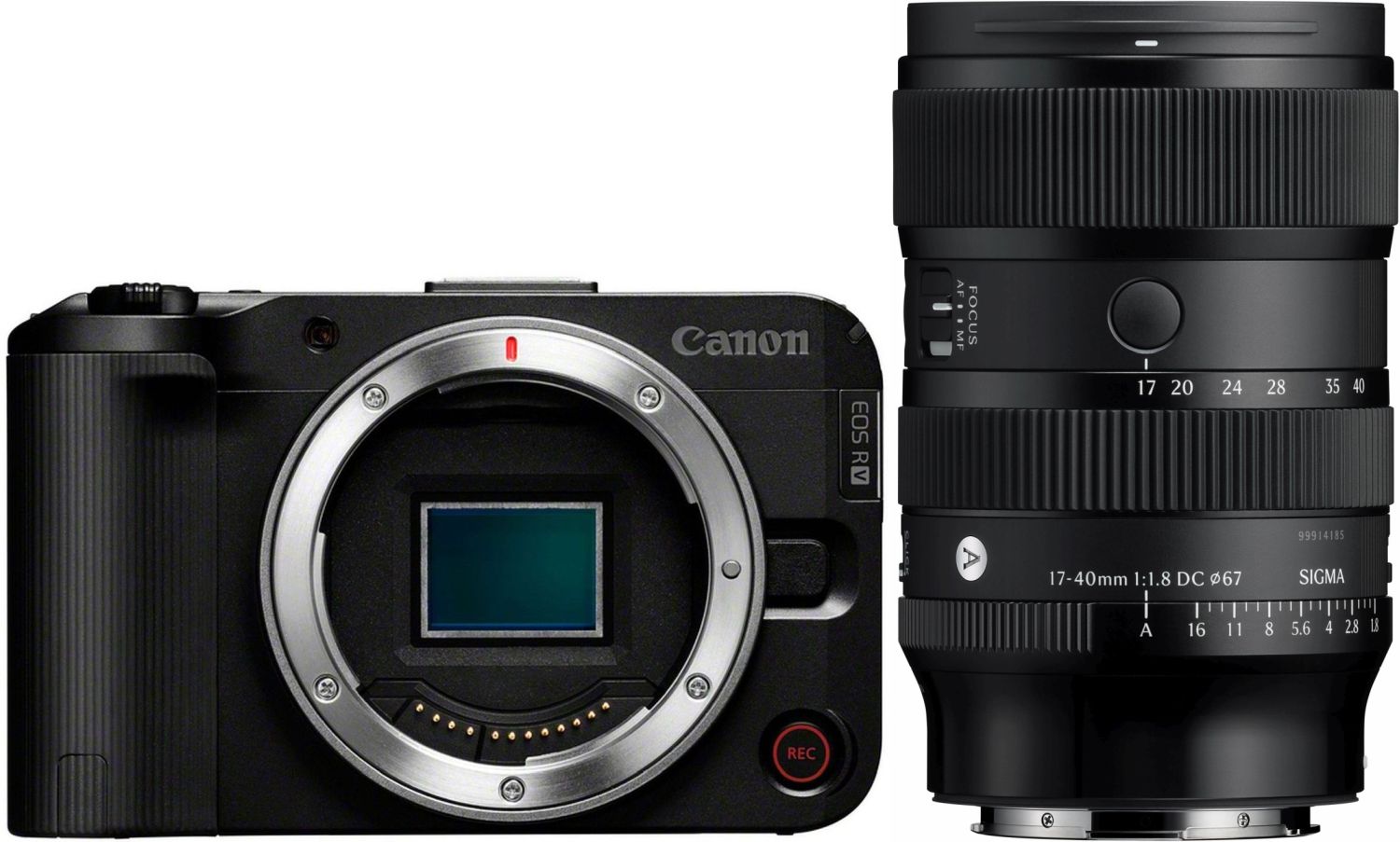 Canon EOS R50V + Sigma 17-40mm f/1.8 DC (A) F/ RF-Mount | Obiettivo Zoom per Canon RF