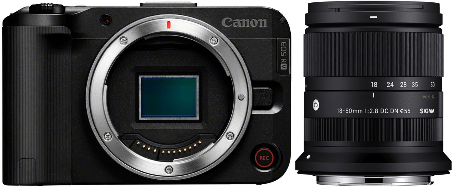 Canon EOS R50V + Sigma 18-50mm f/2.8 DC DN (C) RF-Mount | Obiettivo Zoom per Canon RF