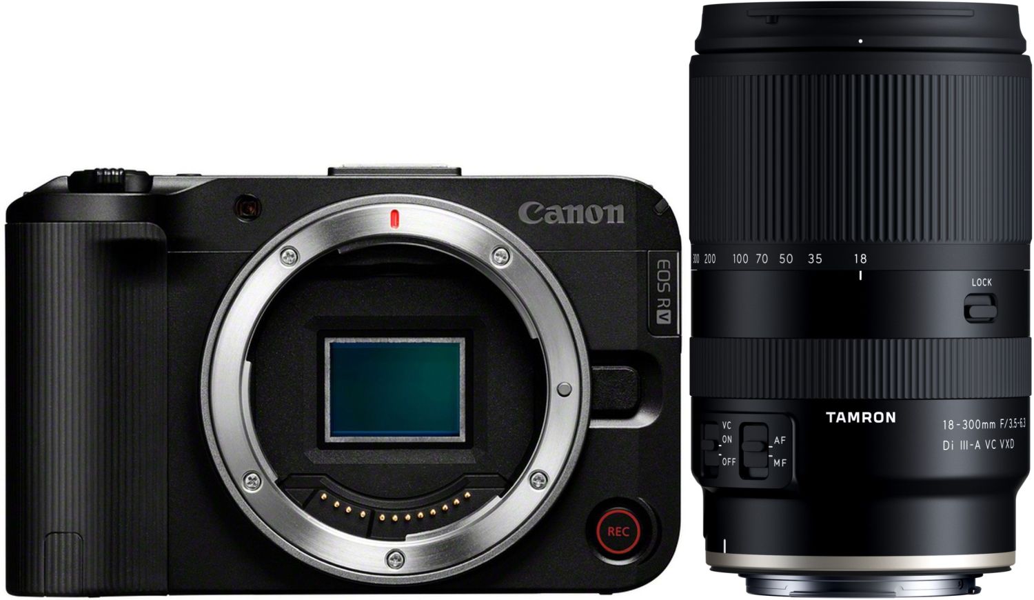 Canon EOS R50V + Tamron 18-300mm f/3.5-6.3 Di III -A | Teleobiettivo Zoom per Canon EOS R