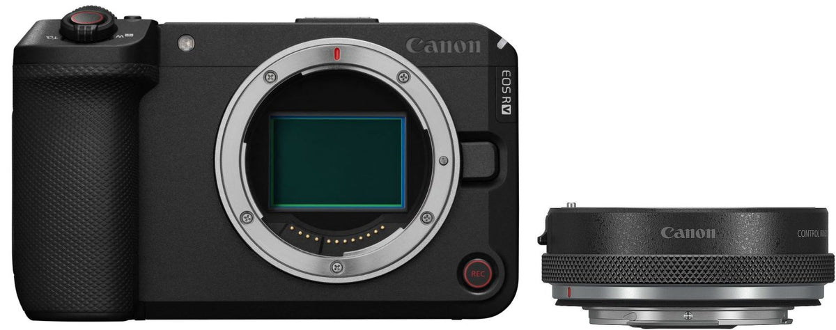 Canon EOS R6 V + EF-EOS R bayonet adapter with lens control ring