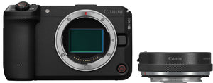 Canon EOS R6 V + EF-EOS R bayonet adapter with lens control ring