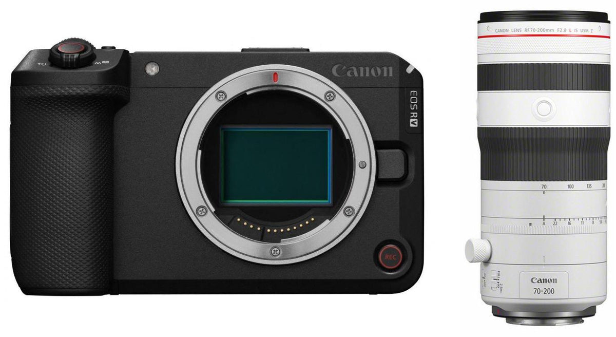 Canon EOS R6 V + RF 70-200mm f2.8 L IS USM white