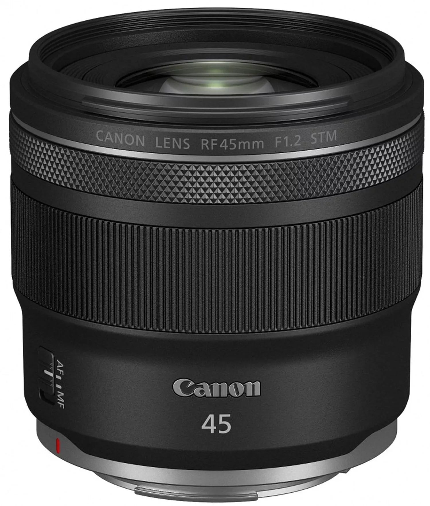 Canon RF 45mm f/1.2 Stm Obiettivo Full Frame Luminoso Per Ritratto E Street - vista laterale prodotto