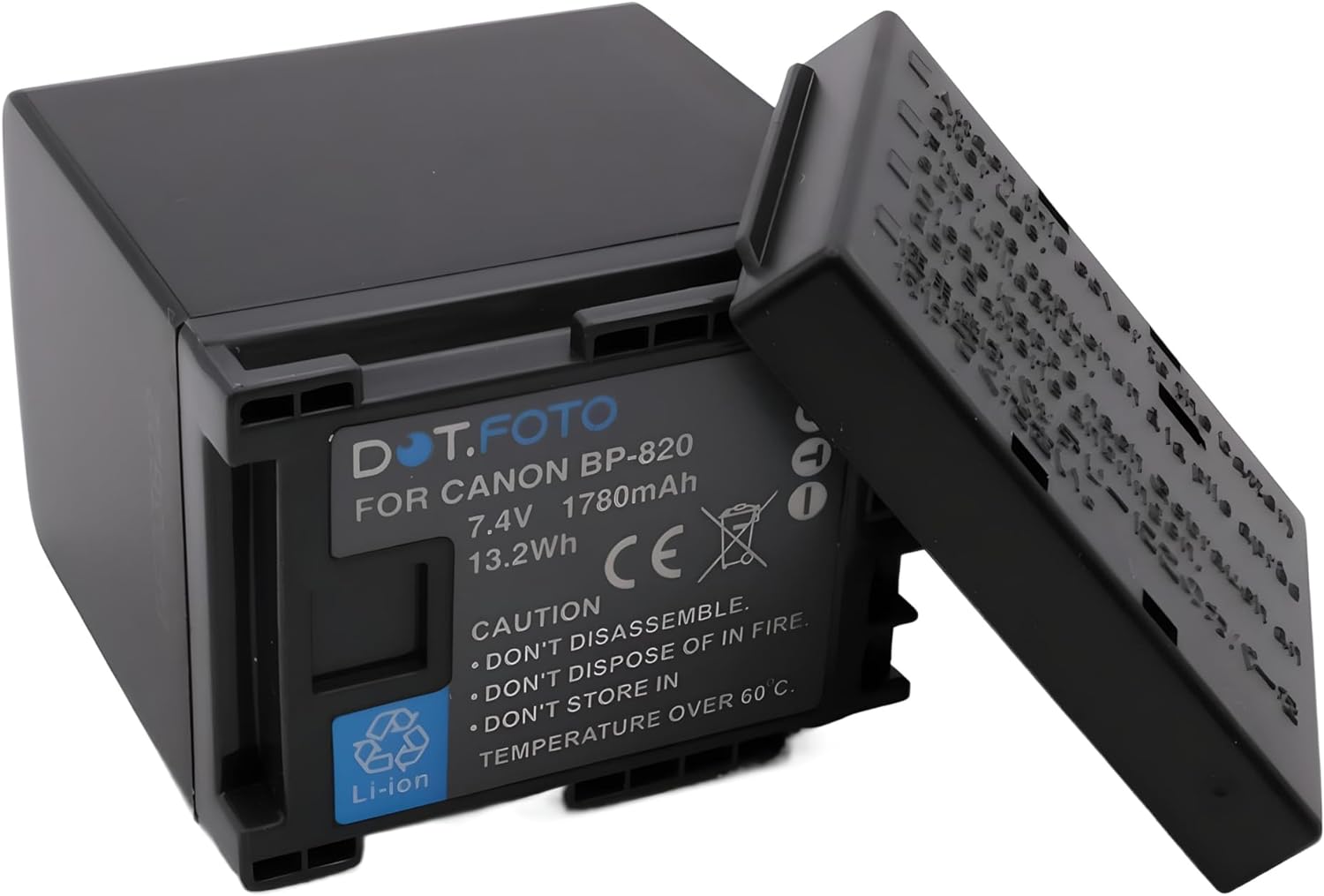 Batteria compatibile BP-820 Premium 7.4v / 1780mAh Batteria Ricaricabile per Canon LEGRIA / VIXIA HF G26, HF G30, HF G40, HF G50, HF G60, HF G70, GX10, XA11, XA15, XA20, XA25, XA50, XA55, XA60, XA65, XA70, XA75, XF400, XF405